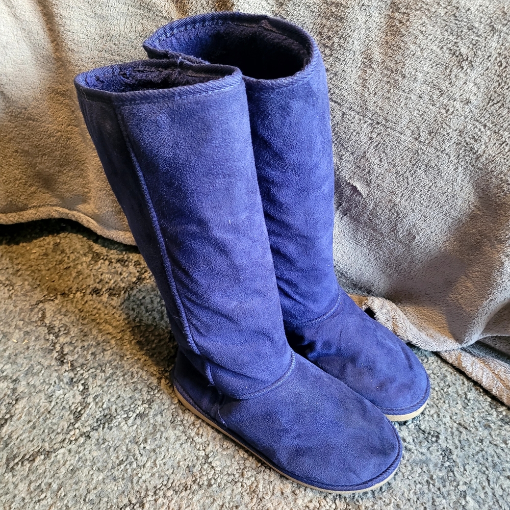 Women's Purple Suede Boots